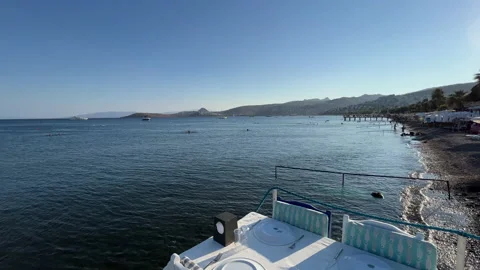Bodrum Beach Club View Stock Footage 205712906