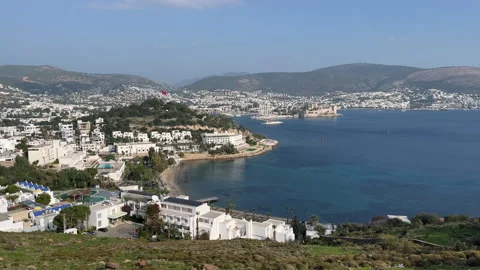 Bodrum Castle And Bay Stock Footage 236708646