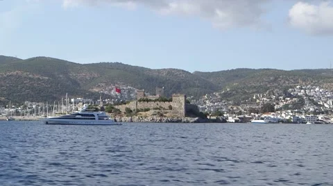 Bodrum Castle in Turkey Stock Footage 40369801