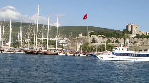 Bodrum Castle in Turkey Vídeos de archivo 40370139