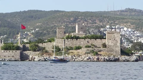Bodrum Castle in Turkey Vídeos de archivo 40370492