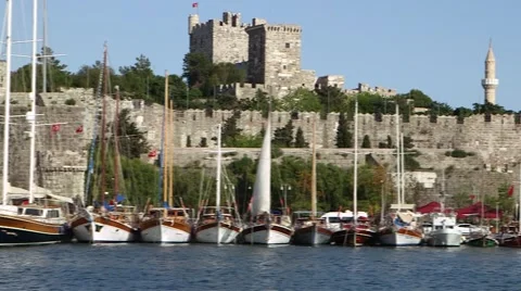 Bodrum Castle in Turkey Vídeos de archivo 40370496