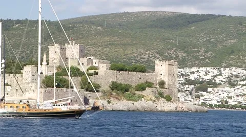 Bodrum Castle in Turkey Vídeos de archivo 40370524