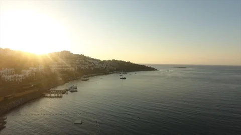 Bodrum drone Video stock 102415256