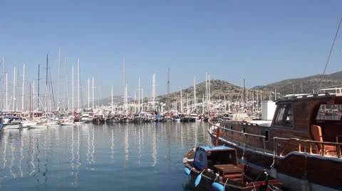 Bodrum  port Video stock 24850609