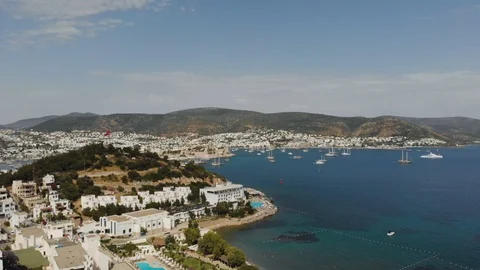 Bodrum Turkey Aerial View Video stock 109365074