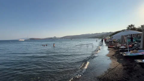 Bodrum Turkey Beach Club View Stock Footage 220788968