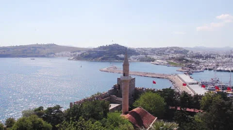 Bodrum view panorama Stock Footage 24881815