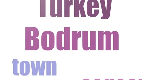 Bodrum Wordcloud Animated Isolated Stock Footage 107248859