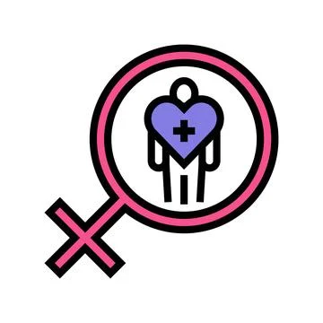 Body autonomy color icon vector illustration 库存插图