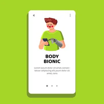 Body bionic vector Illustrazione stock