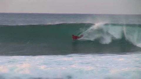 Body boarder  Stock Footage 265065