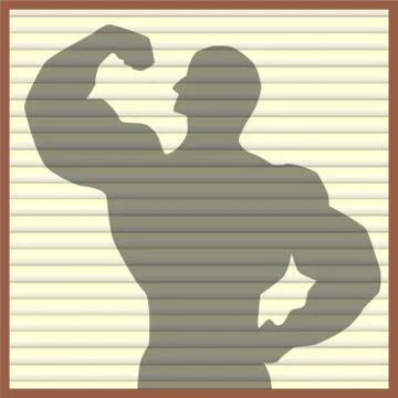 Body builder Stock Illustration