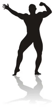 Body builder Stock Illustration