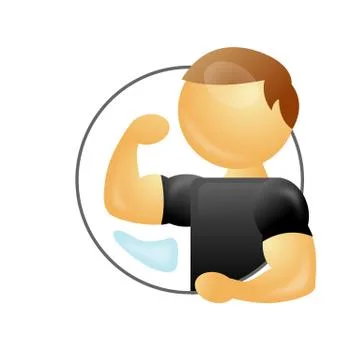 Body builder Illustrazione stock