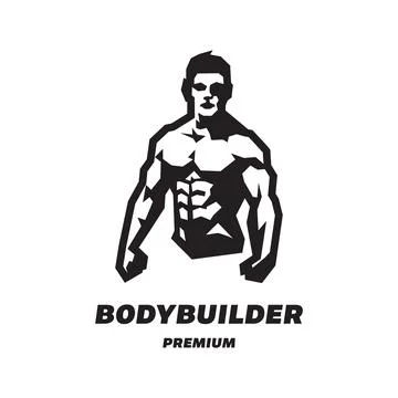 Body Builder Logo Stock Illustration