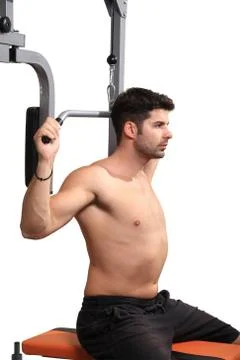 Body builder workout Stock Photos