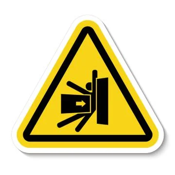 Body Crush Force From Side Symbol Sign Isolate on White Background,Vector Ill Stock Illustration