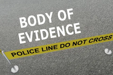 Body of Evidence concept Stock Illustration