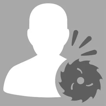 Body Execution Vector Icon Stock Illustration