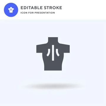 Body icon vector, filled flat sign, solid pictogram isolated on white, logo i Stockillustratie