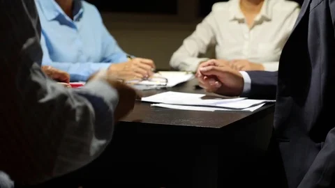 Body language. Gesticulation of hands during negotiations. business concept. 4k Stock Footage