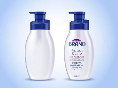 Body lotion container Stockillustratie