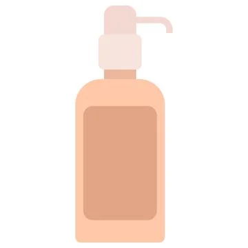 Body lotion flat clipart vector illustration Stock Illustration