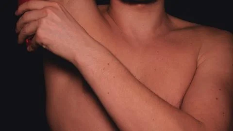 The body of a man. Foto stock