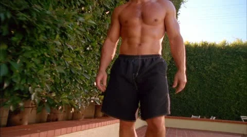 BODY MAN3 WALKS 01 Stock Footage 10800068