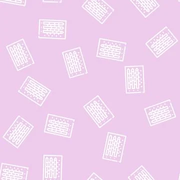 Body mass index line vector seamless pattern Stock Illustration