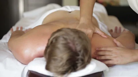 Body massage dolly Stock Footage 1017066
