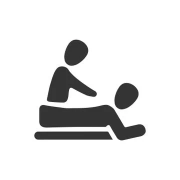 Body Massage Icon Illustrazione stock