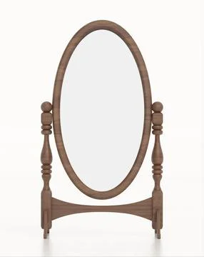Body mirror isolated on white background. 3D illustration Stock Illustration