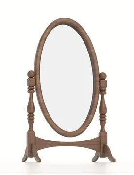 Body mirror isolated on white background. 3D illustration Stock Illustration