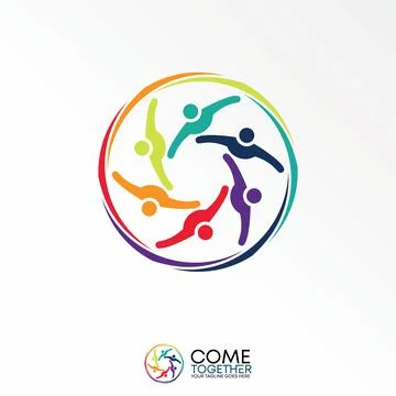 Body or human with hands in cutting circle around graphic design vector Illustrazione stock