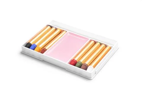 Body paint crayons Stock Photos