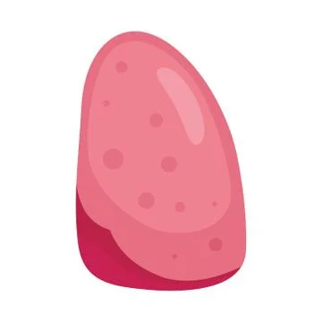 Body part bronchi icon in flat style Stock Illustration