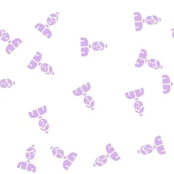 Body positive woman glyph vector seamless pattern Illustrazione stock