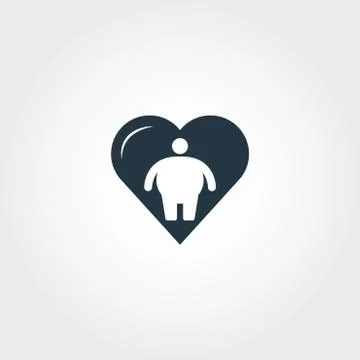 Body Positivity creative icon. Premium style design from visual device icon Stock Illustration