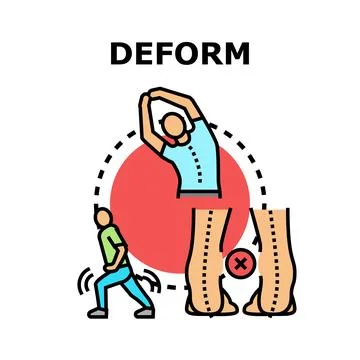 Body posture deformation problem prevention and correction Stock Illustration