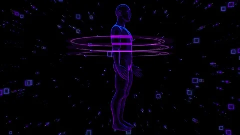 Body Scan 2 Looping Animation Stock Footage 73608534