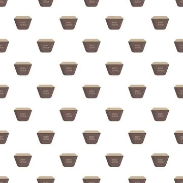 Body scrub cosmetics containers endless seamless pattern 스톡 일러스트