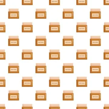 Body scrub jars repeating seamless pattern background Stock Illustration