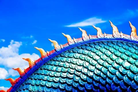 The body of the serpent. Stock Photos