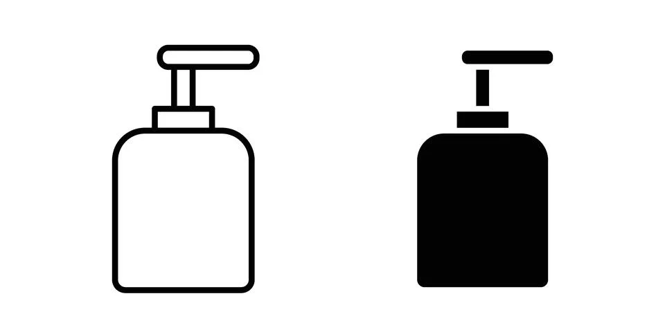 Body Soap icon black vector isolated on white Stock Illustration