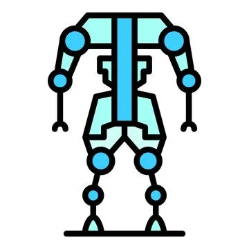 Body tech icon vector flat Stock Illustration