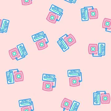 Body temperature patch wearable vector seamless pattern 스톡 일러스트