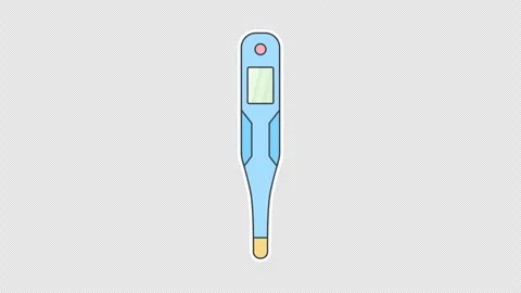 Body temperature thermometer Vídeo Stock 335472274