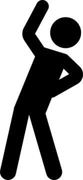 Body tilts icon. Stock Illustration